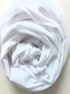 Hijab mousseline blanc