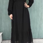 Robe longue zina noir