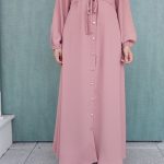 Robe chemise rose