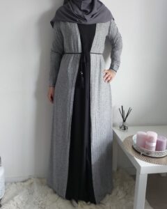 Cardigan Maxi Gris