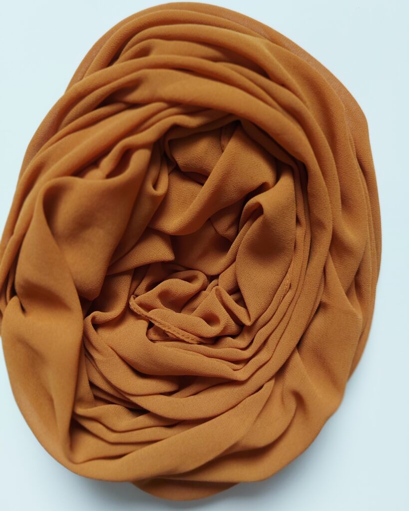 Hijab Mousselin Rouille