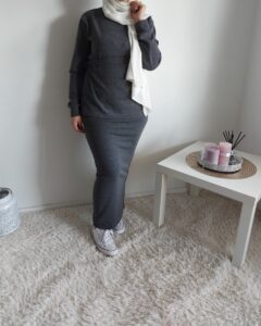 Ensemble Jupe Hiver Gris