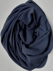 hijab soie de medine bleu marine 2